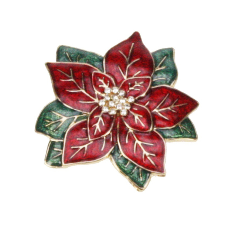 Broche Kerstroos 5x1x5,5cm