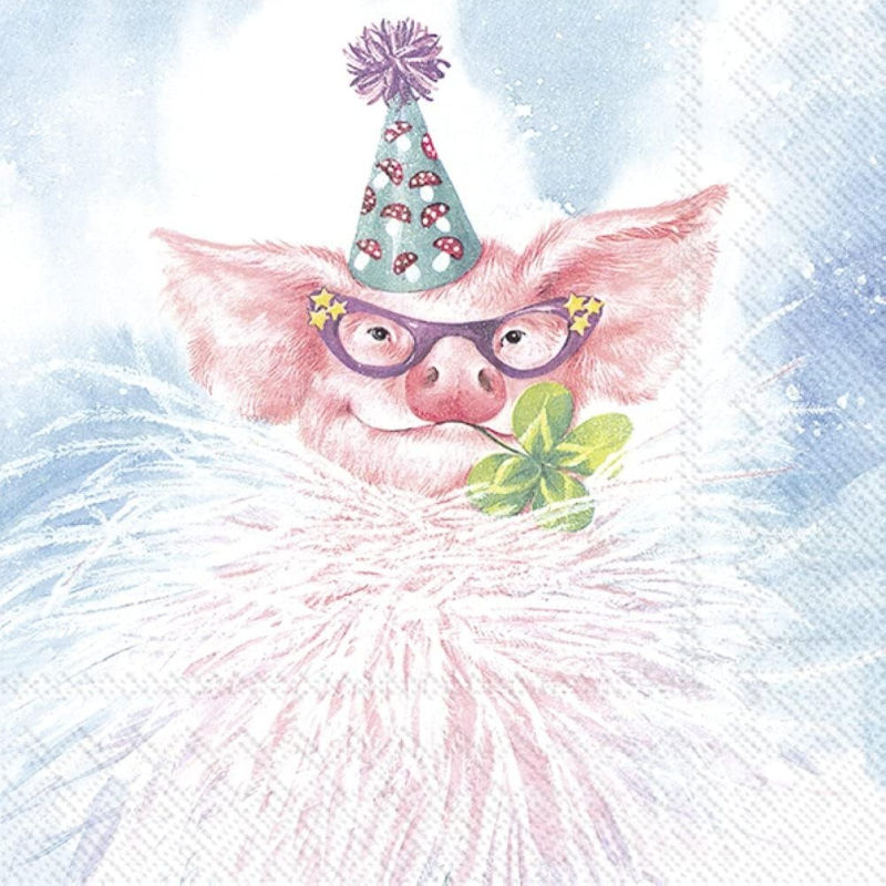 Servetten "Party Piggy" 33x33 cm
