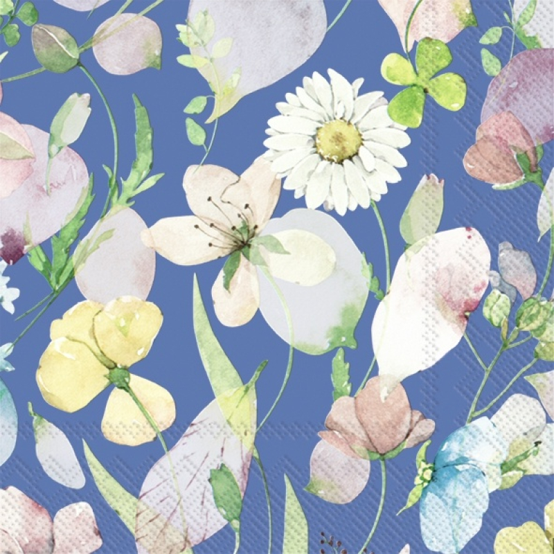 Servetten "SADA summer blue" 33x33 cm
