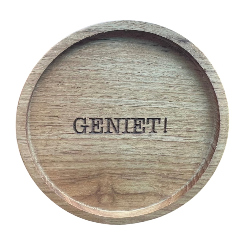 Onderzetter Alma Geniet rond hout dia 10 cm