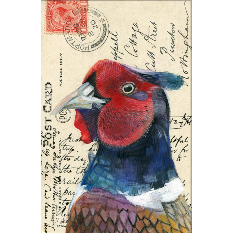 Dubbele kaart Hond Teckel langharig 11,5x17,5cm