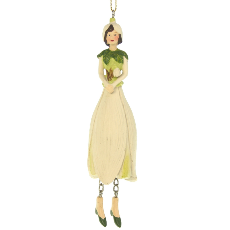 Bloemenmeisje hangend "Sneeuwklokmeisje"