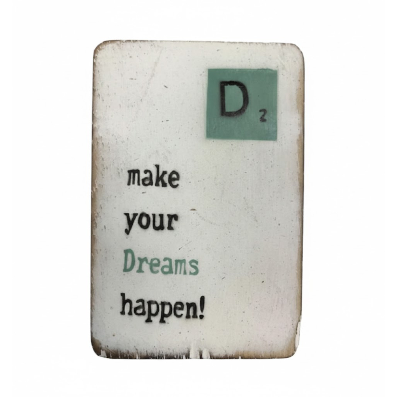 Houten Magneet 6x9 cm Dreams