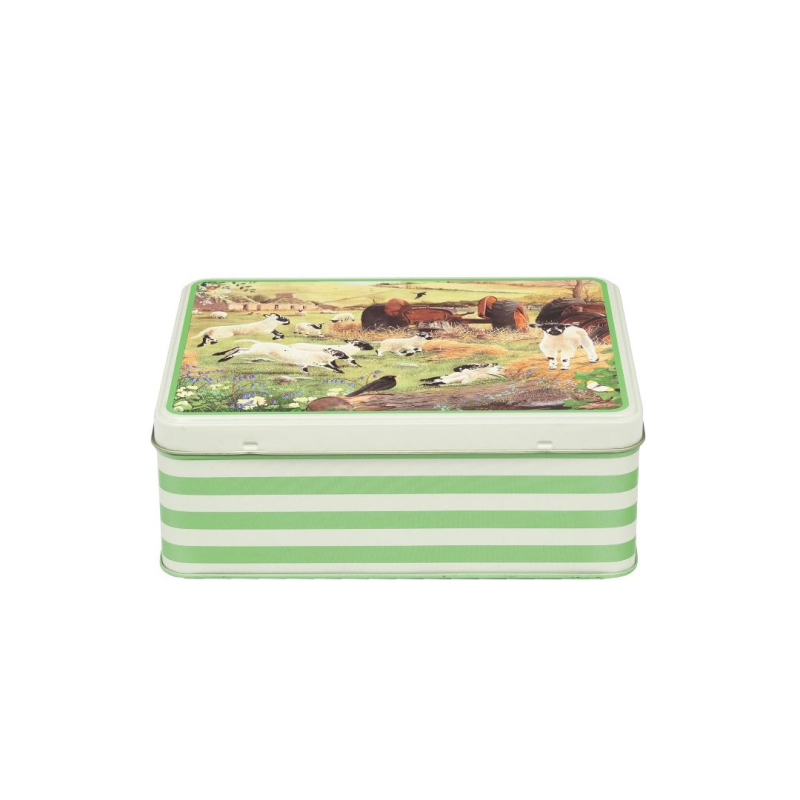 Blik Schaapjes 19,5x15,5x7,5cm