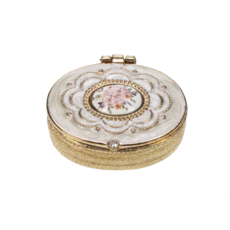 Doosje Bloem medaillon ovaal 5cm
