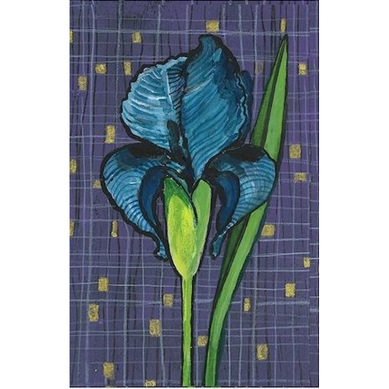 Dubbele kaart met env. Iris 11,5x17,5cm