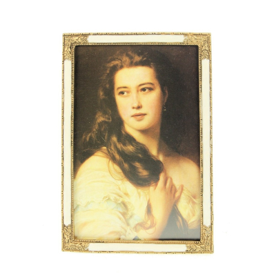 Fotolijstje RH Crème/ant. goud kleur (10x15)16,4x11,3x1,5cm