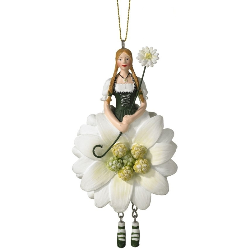 Bloemenmeisje hangend "Edelweiss"