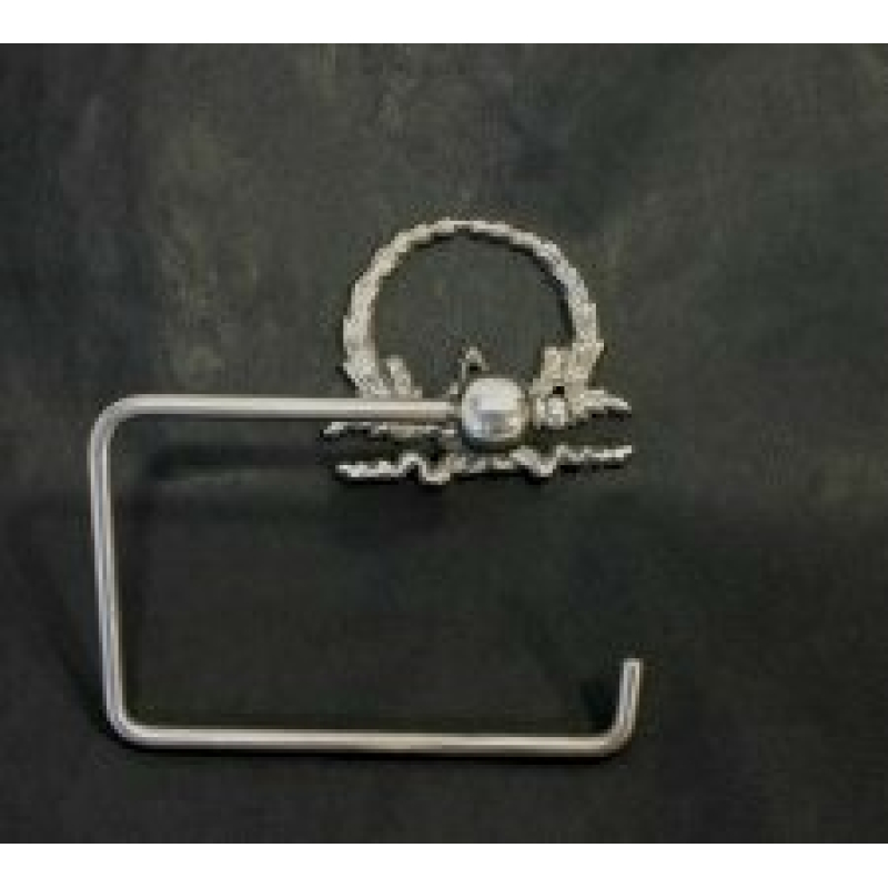 Wc rol houder Strik zilverkl. 17x11,5x19,5cm