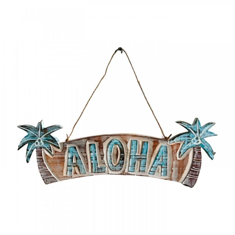 Aloha signboard 45H14cm
