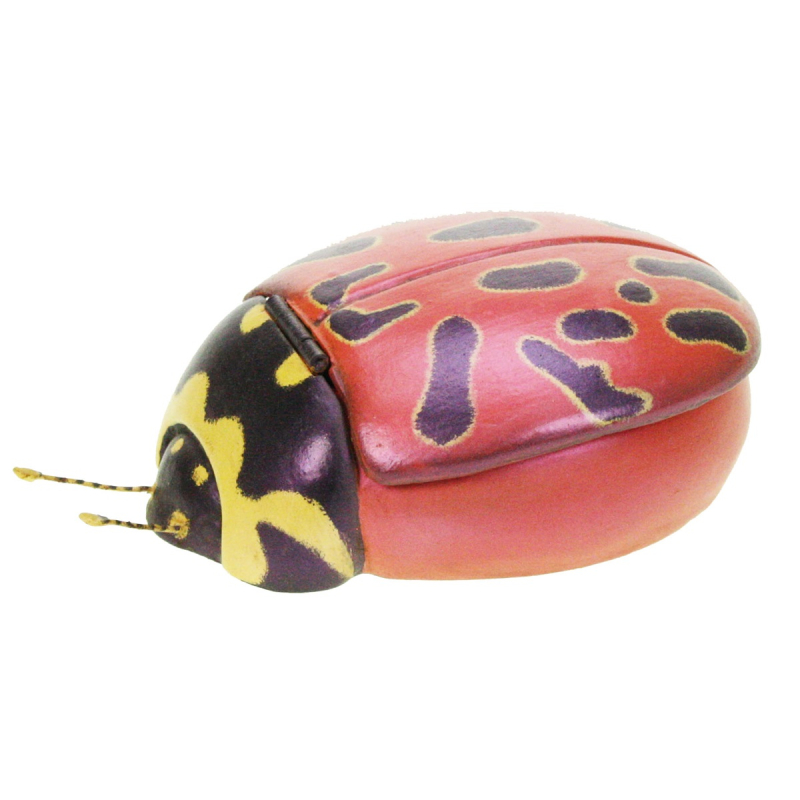 Lieveheersbeestje doos zwart/rood 16,5x5x8,9cm