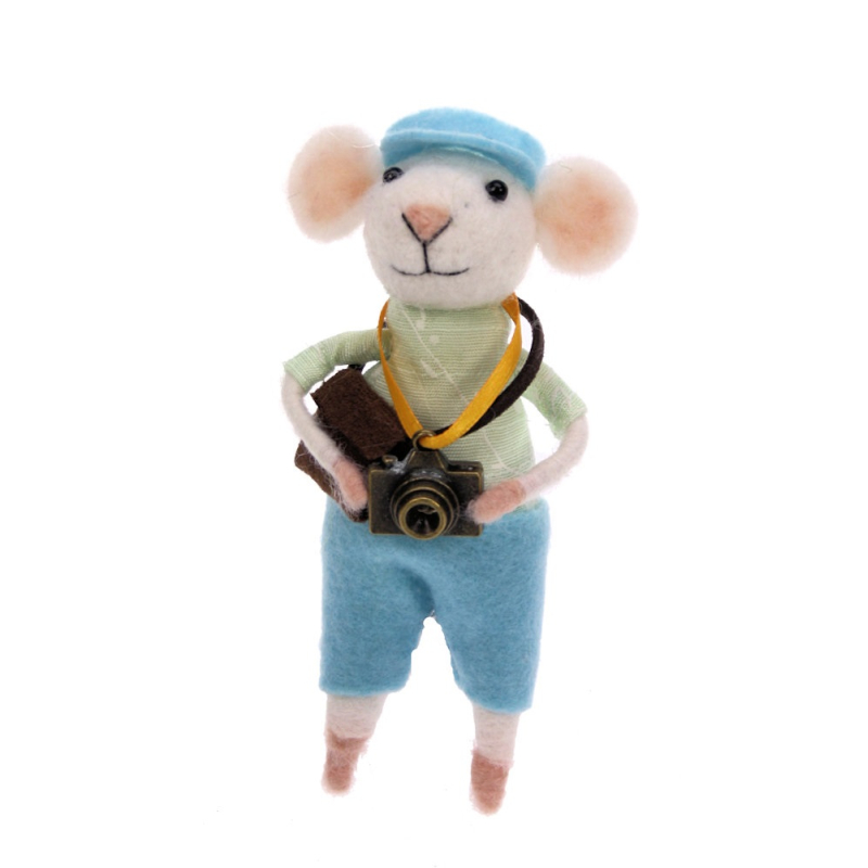 Muis Toerist 6x7,5x12,5cm