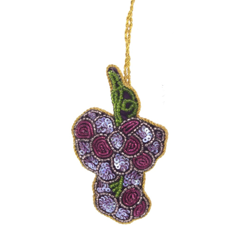 Druif Ornament 5,5x1x9,5cm