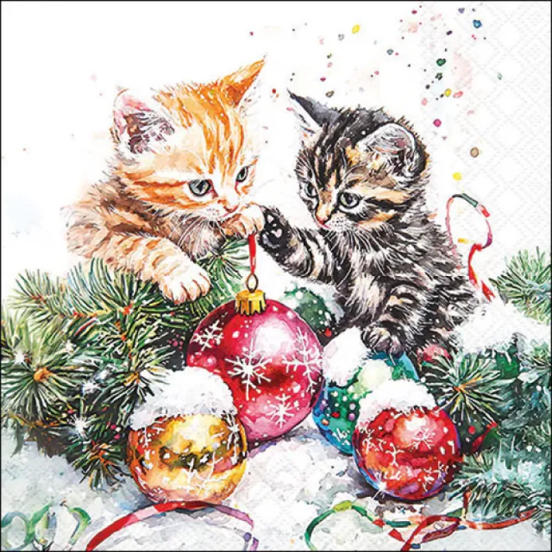 Servetten "Adorable kittens" 33x33 cm