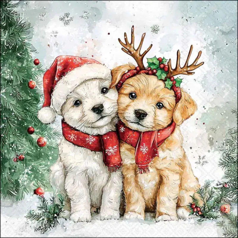 Servetten "Cody and Buddy" 33x33 cm