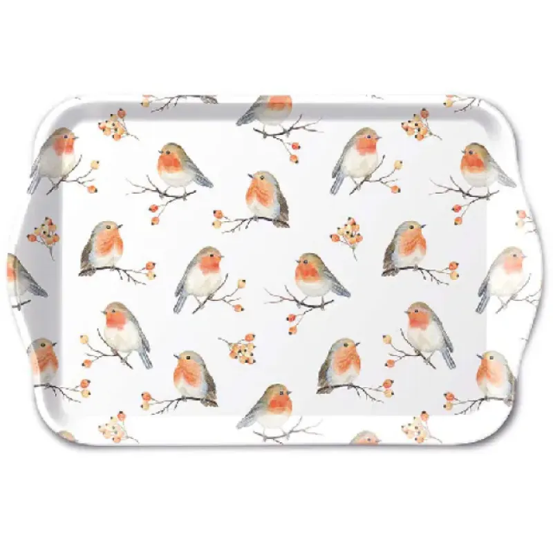 Dienblaadje "Robin family"