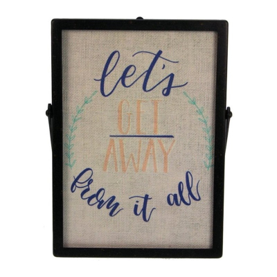 Fotolijstje zwart metaal (12,6x17,7cm) 13,8x18,5cm