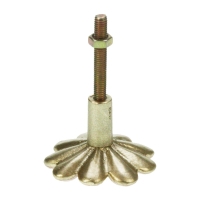 Deurknop Bloem paars Ø4x6cm