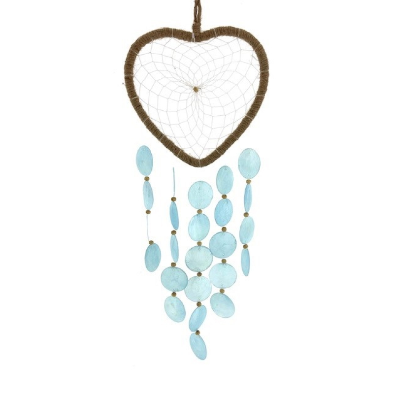 Mobiel Gaby hart capice lichtblauw 23 cm x 22 cm