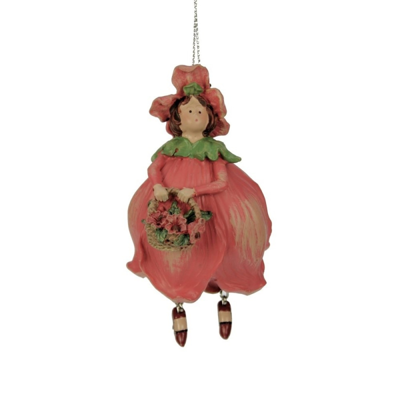 Bloemenmeisje hangend "Klaproos"