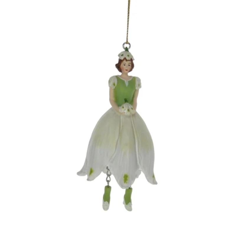 Bloemenmeisje hangend "Sneeuwklokje"