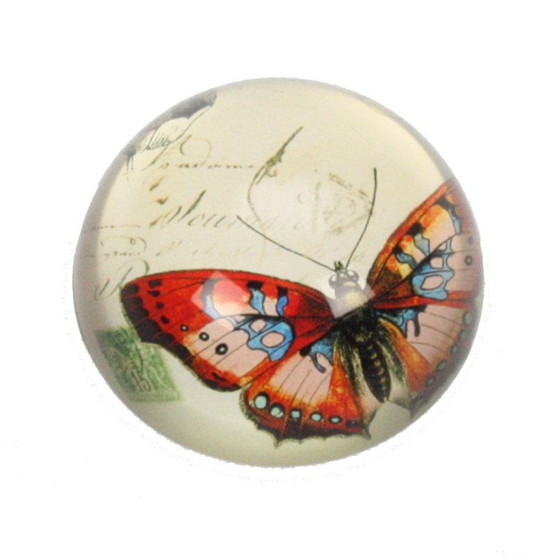 Presse papier Vlinder, Ø8xH3,5cm