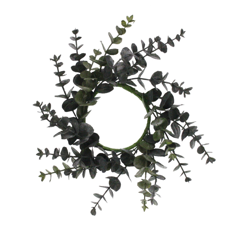 Eucalyptus krans donkergroen 6xØ21cm