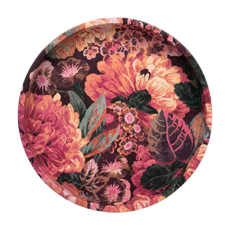 Dienblad Sanderson "Rose & Peony" Rond