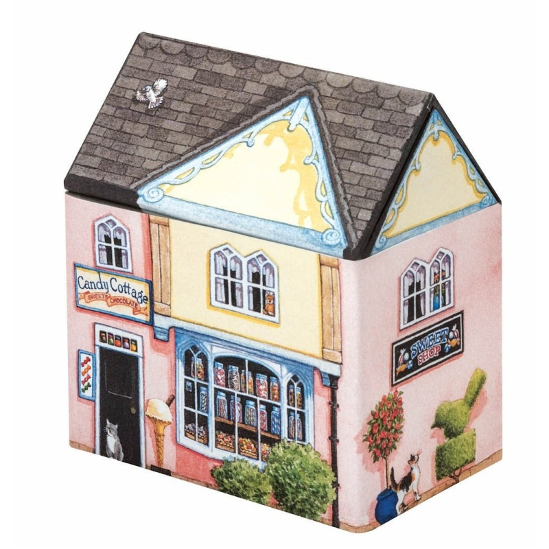 Blikje Snoepwinkeltje 12x7,5x13,5cm