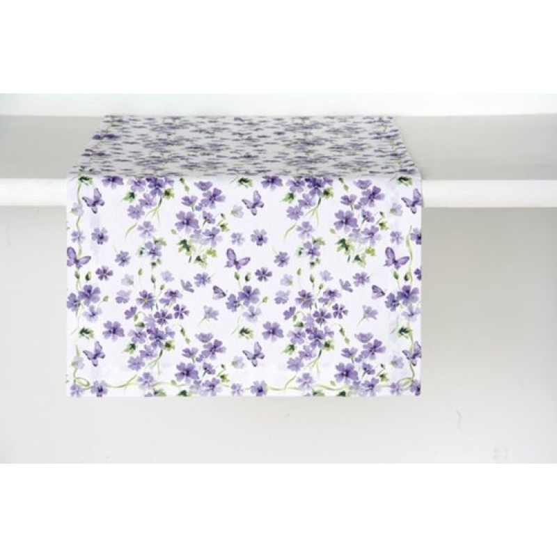 Purple Spring - Katoenen tafelloper