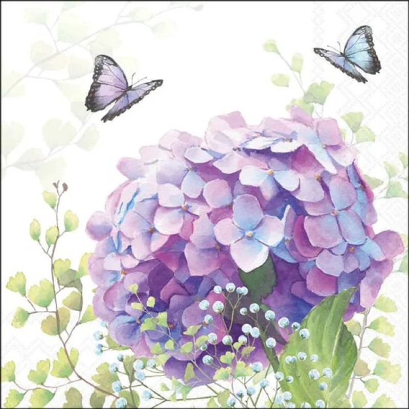 Servetten "Hydrangea ball" 33x33 cm