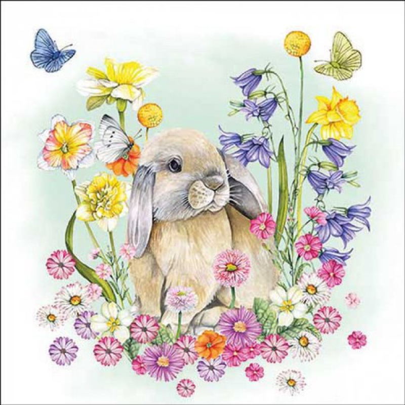 Servetten "Little rabbit" 33x33 cm