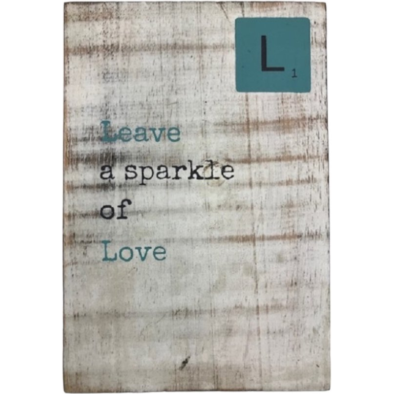 Tekstblok L "Leave"