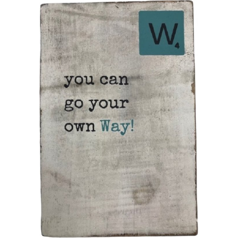 Tekstblok W "Way"