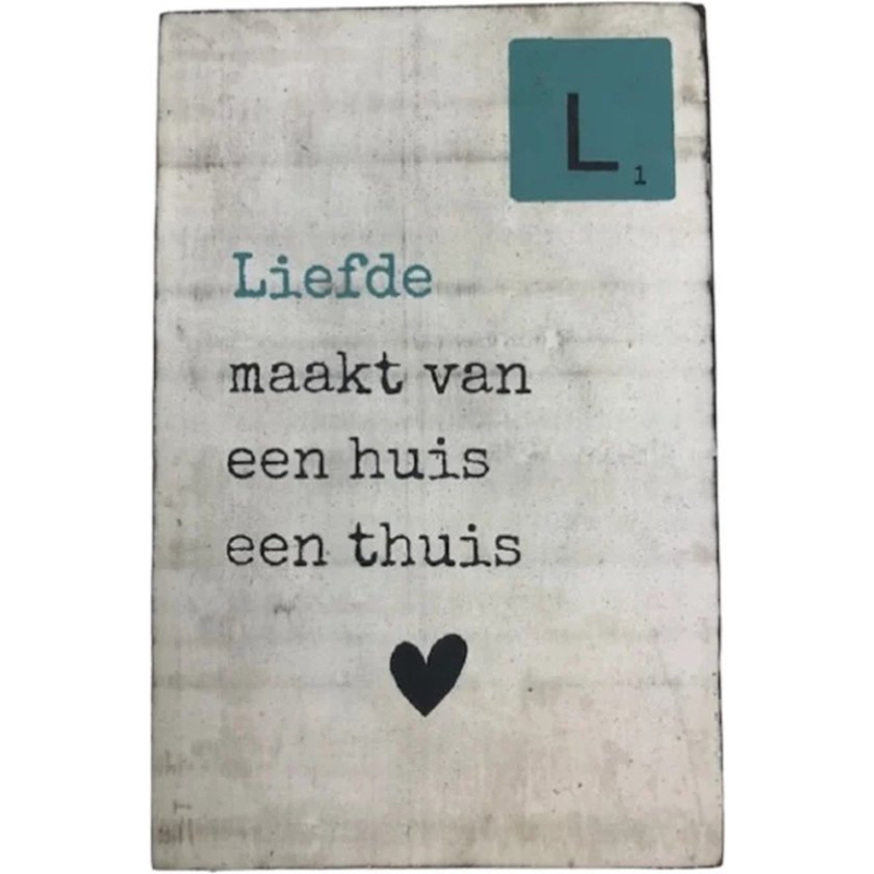 Tekstblok L "Liefde"