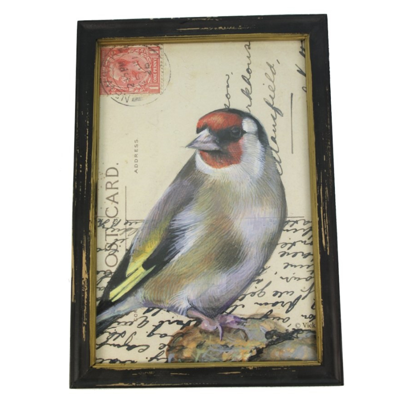 Lijstje hout zwart Puttertje, 34x23,5cm