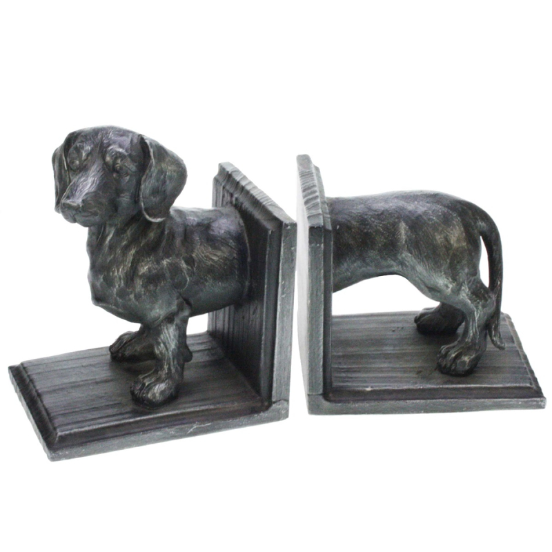 Boekensteun set Teckel 30x11x18cm