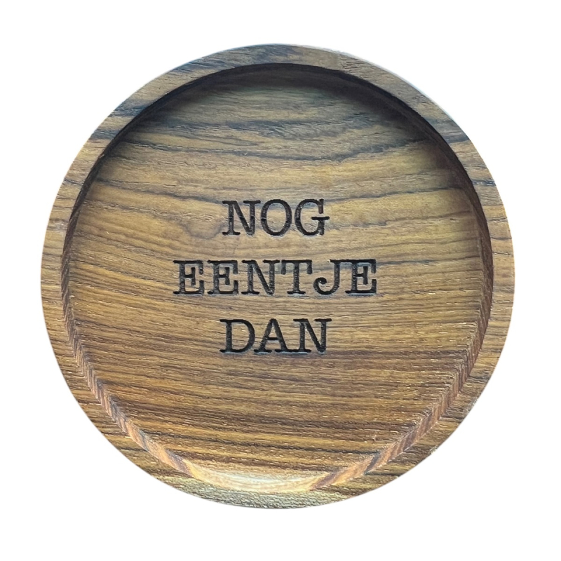 Onderzetter Selva Nog eentje dan rond hout dia 10 cm
