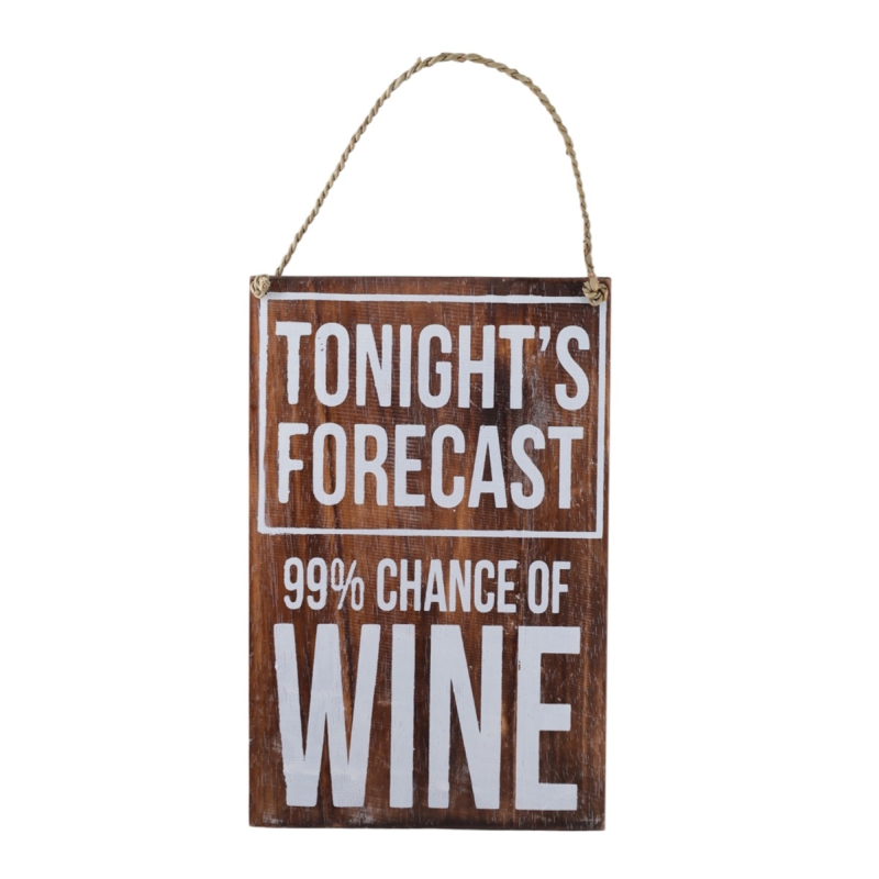 Tekstbord Petra WINE FORECAST 20x30cm