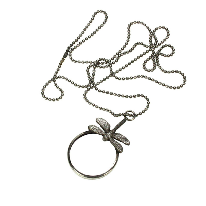 Vergrootglas met ketting Libelle 4x0,4x7,5cm