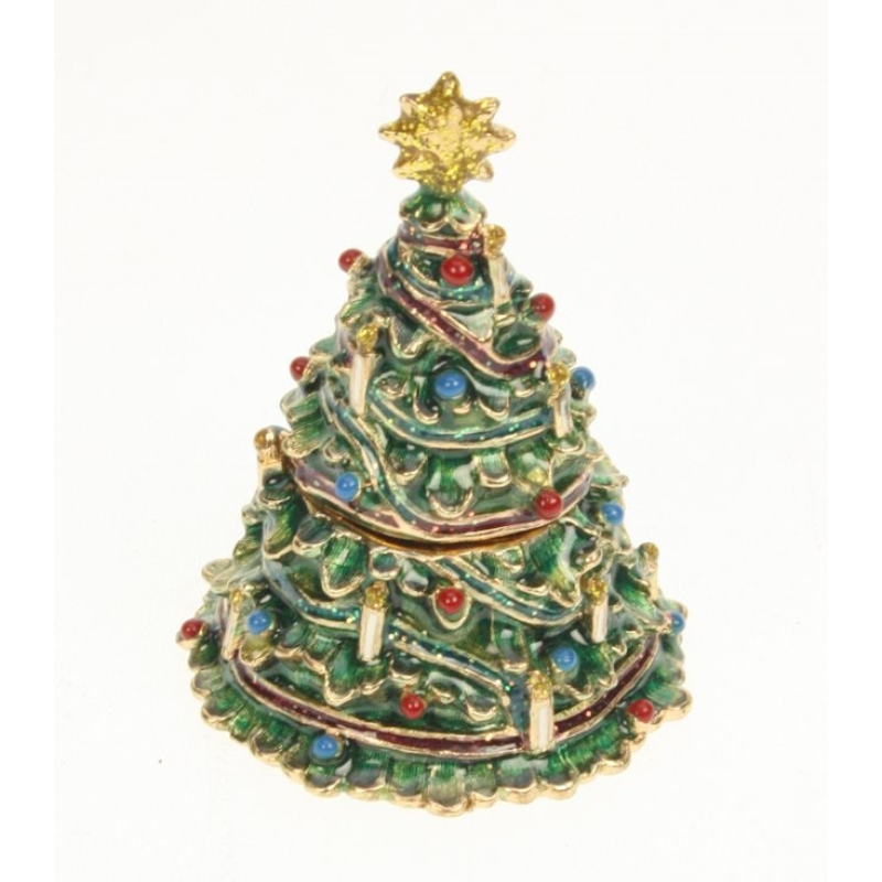 Doosje Kerstboom Ø4x6cm h