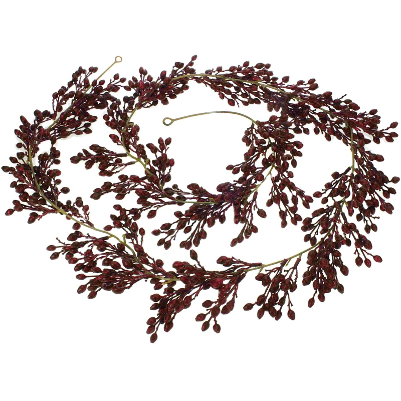 Guirlande Bessen bordeux rood 180cm