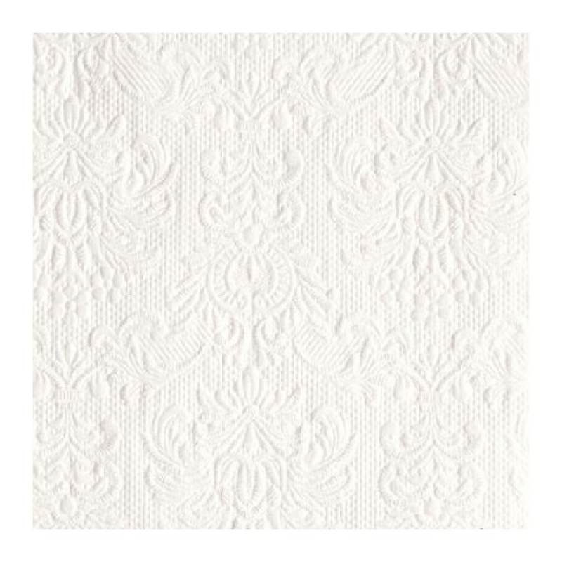 Servetten "Elegance white" 25x25 cm