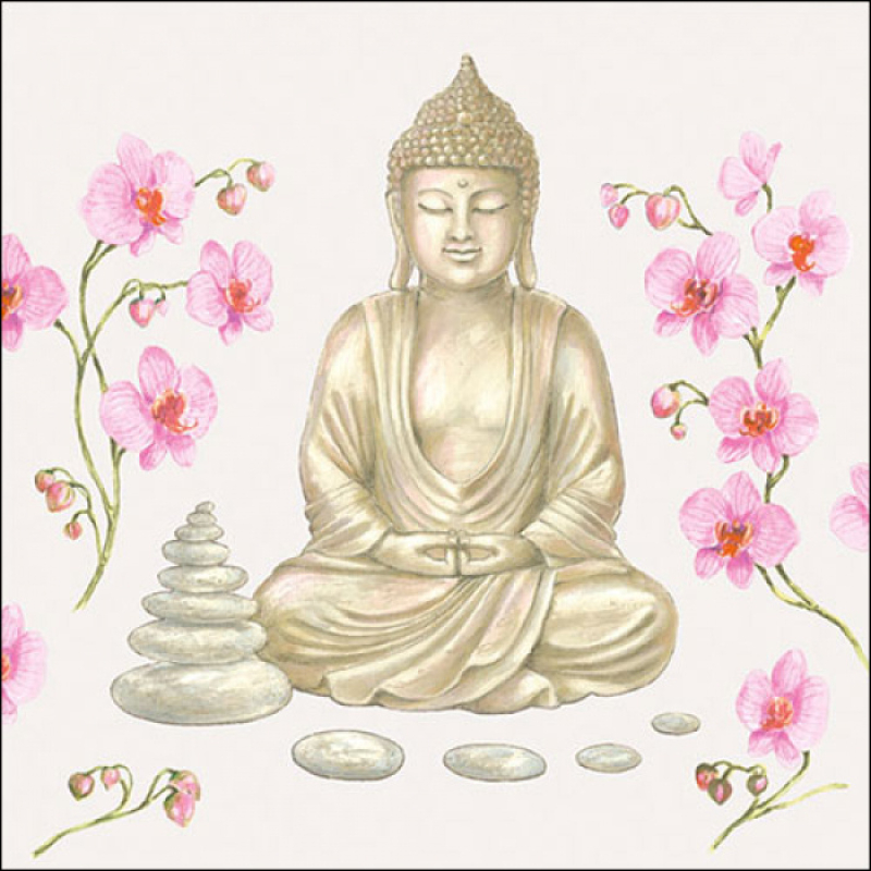 Servetten "Buddha" 33x33 cm