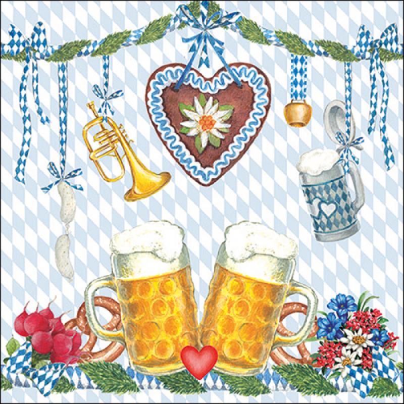 Servetten "Beer festival" 33x33 cm