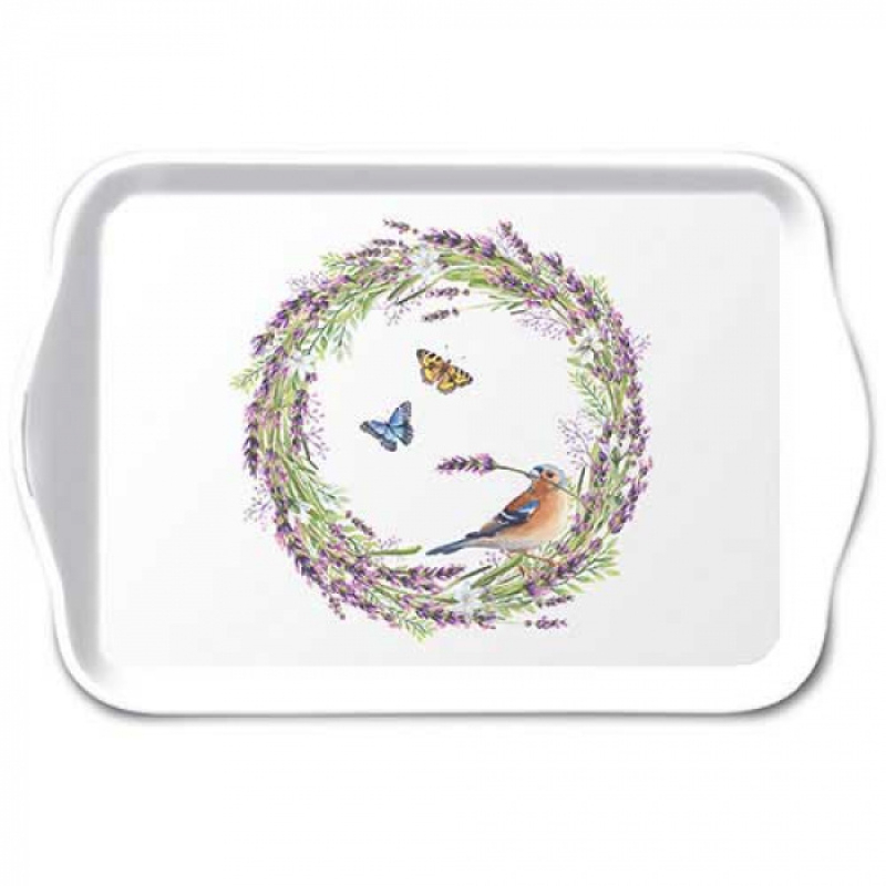 Dienblaadje "Chaffinch white"