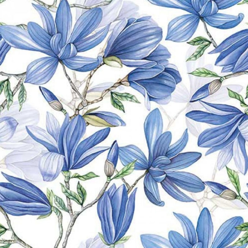 Servetten "Magnolia acuminata white" 33x33 cm