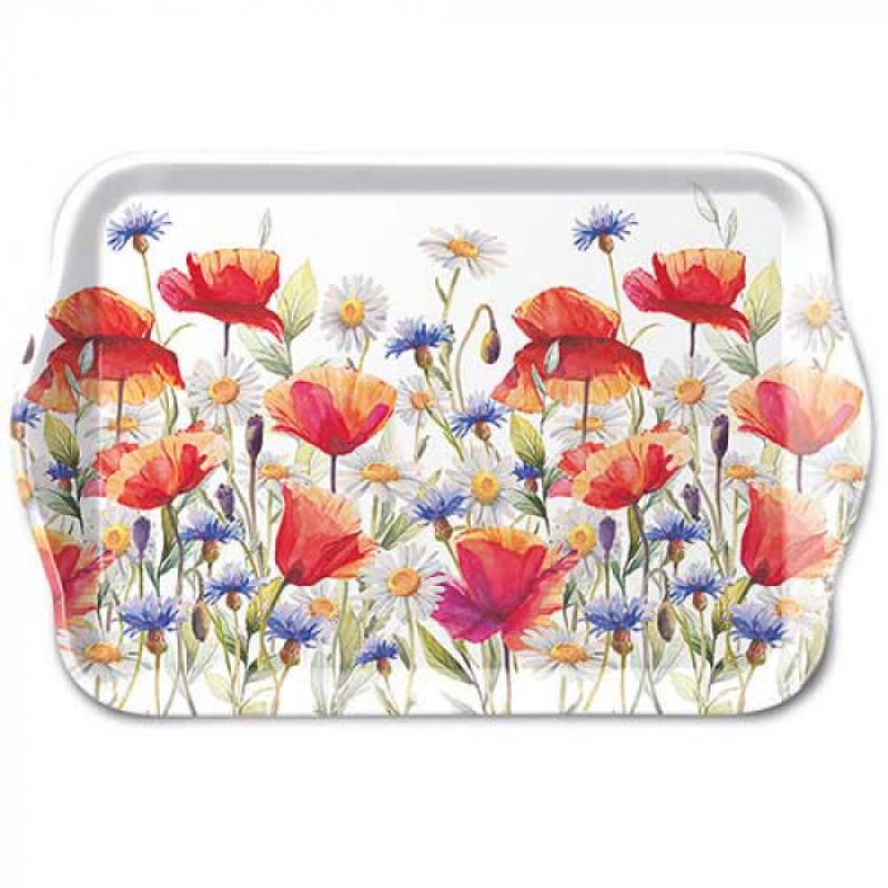 Dienblaadje "Poppies and cornflowers"