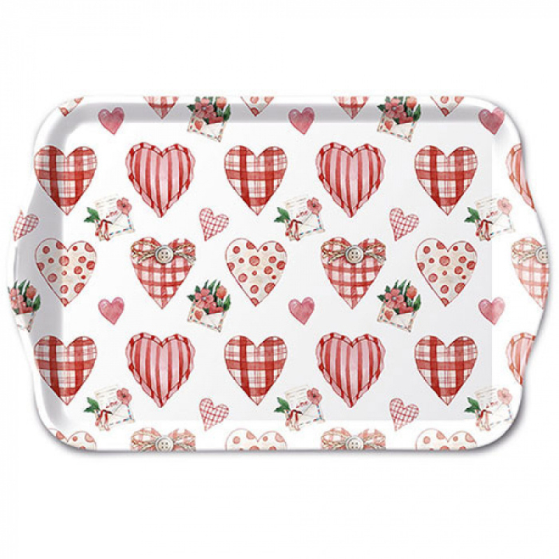 Dienblaadje "Lovely hearts"