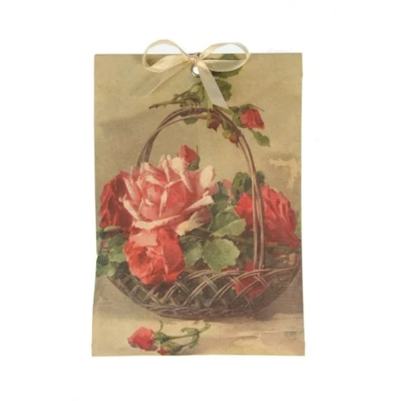 Geurzakje "Roses" Rozenmand 17x11,5cm